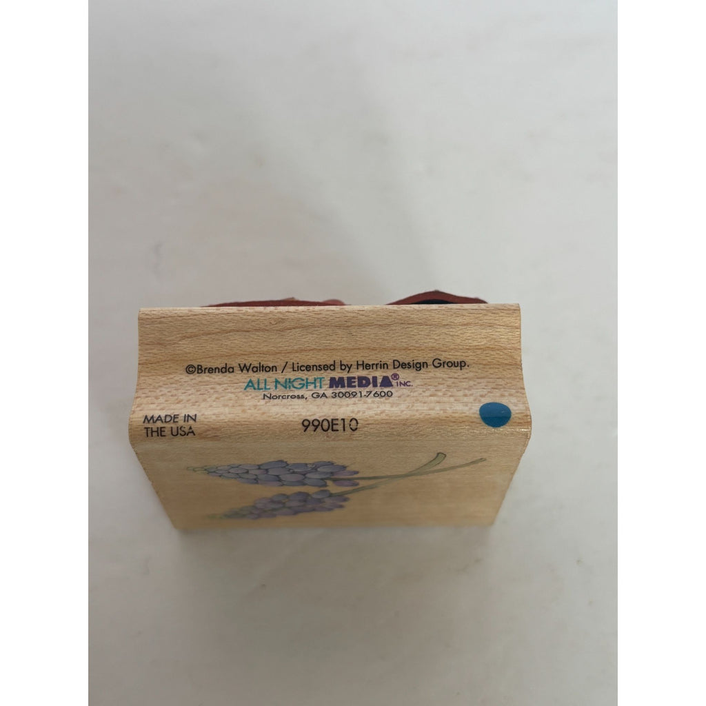 All Night Media Rubber Stamp Grape Hyacinth Garden Brenda Walton Card Making