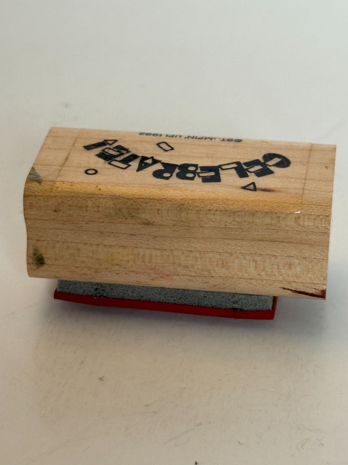 Stampin Up Rubber Stamp Celebrate Card Making Words Party Confetti Bubble Letter