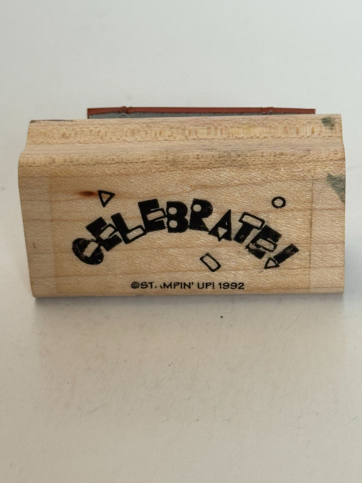 Stampin Up Rubber Stamp Celebrate Card Making Words Party Confetti Bubble Letter