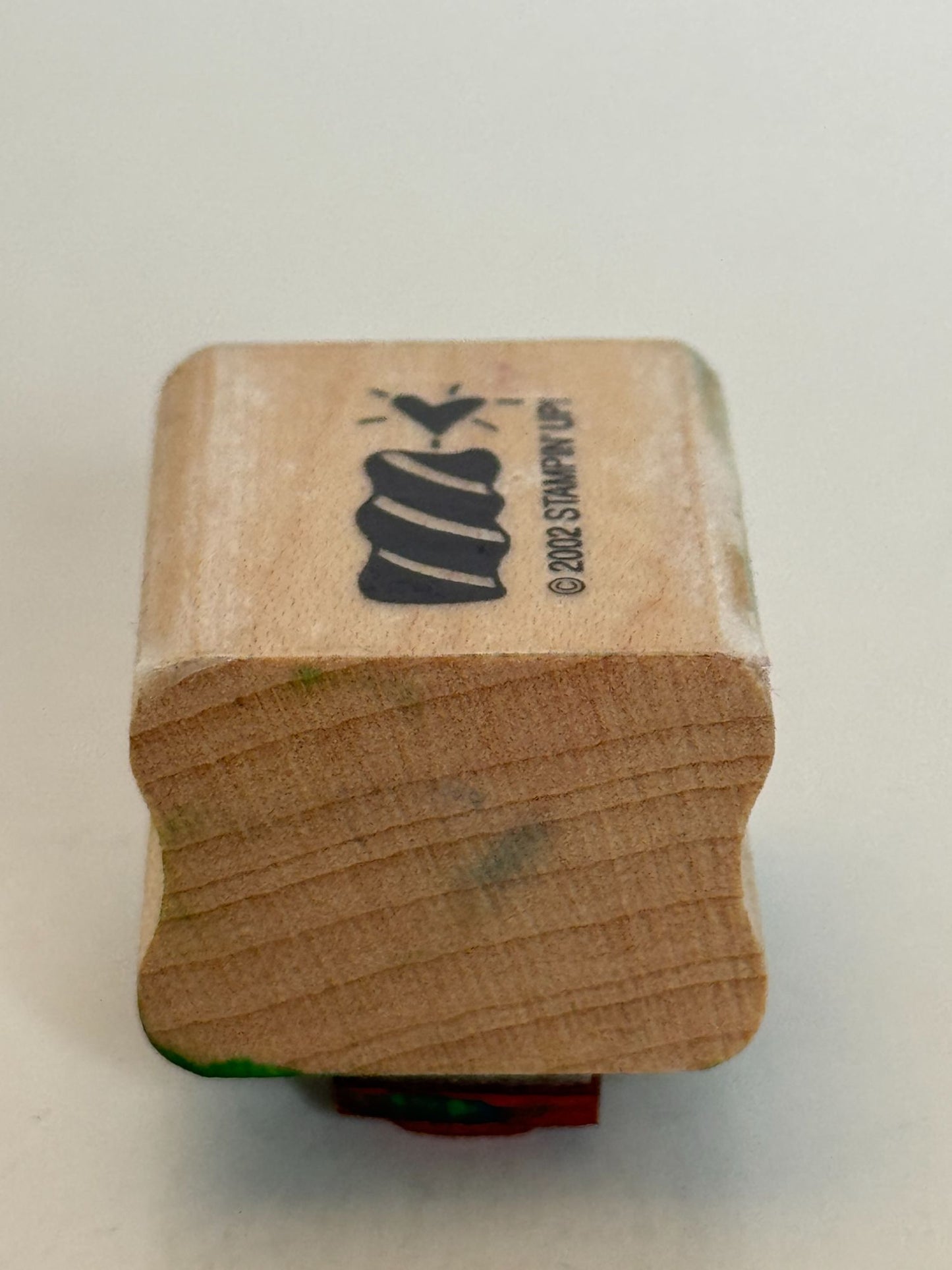 Stampin Up Rubber Stamp Candle Heart Flame Birthday Card Making Party Invitation