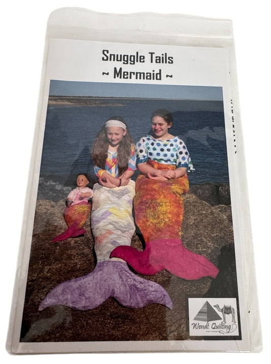 Wendt Quilting Pattern Snuggle Tails Mermaid Tail Costume Pillow Sewing Doll UC