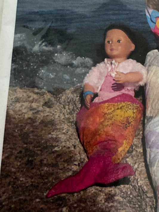 Wendt Quilting Pattern Snuggle Tails Mermaid Tail Costume Pillow Sewing Doll UC