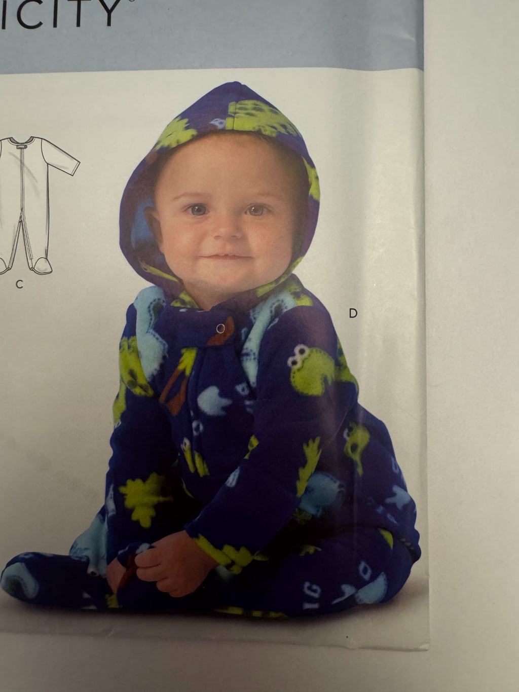 Simplicity Sewing Pattern R10895 Easy Baby Jacket Bodysuit Pants Winter NB 12M