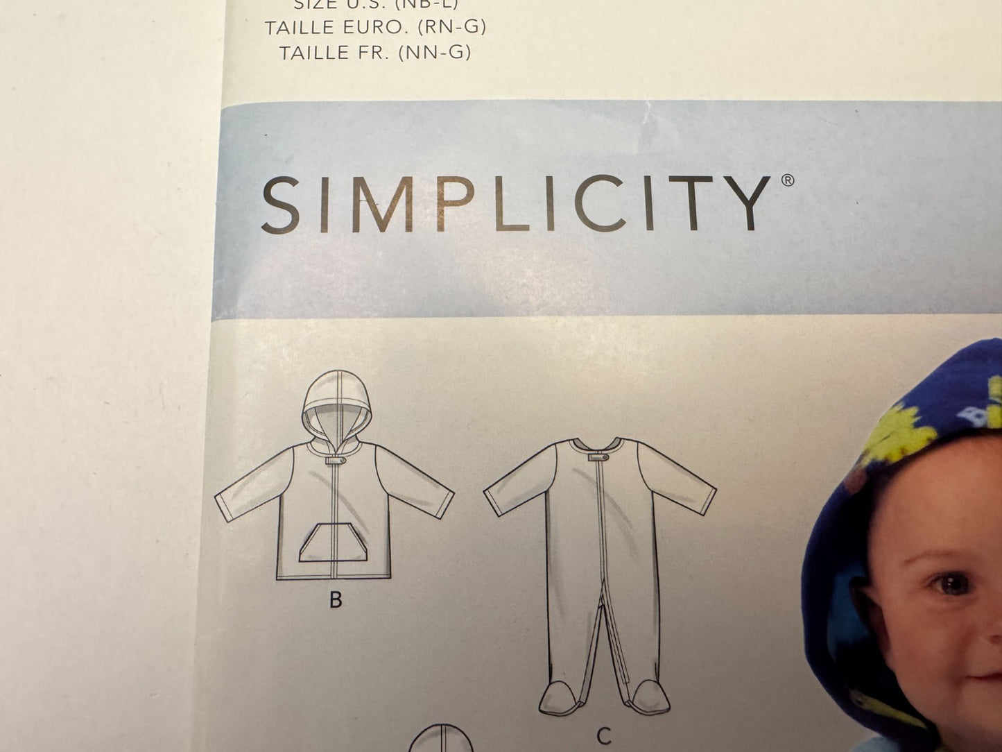 Simplicity Sewing Pattern R10895 Easy Baby Jacket Bodysuit Pants Winter NB 12M