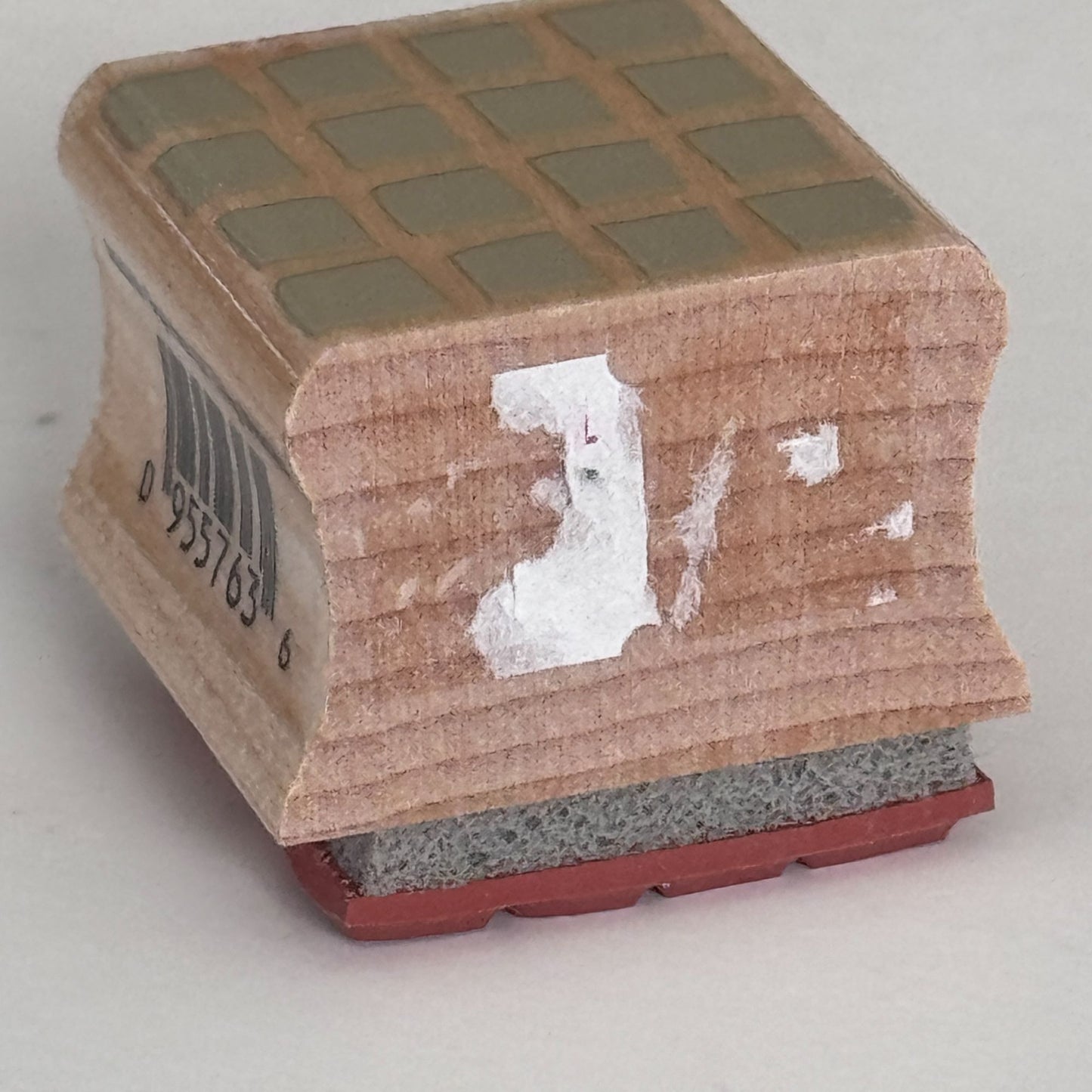 Hero Arts Rubber Stamp Square of Tiny Blocks Background Grid Texture Cardmaking Wood Mounted