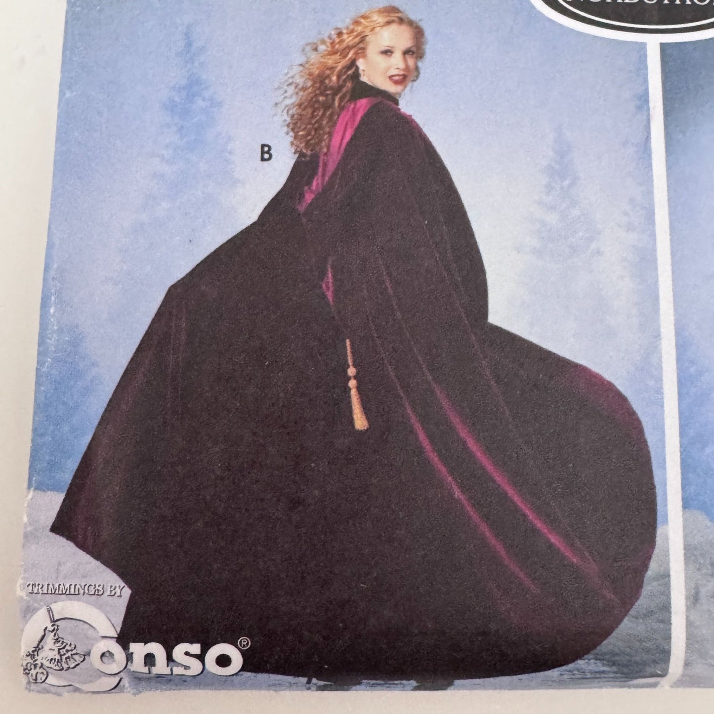 Simplicity Sewing Pattern 5794 Misses Costume Cape Cloak Fantasy Hooded 6-20 Uncut Halloween