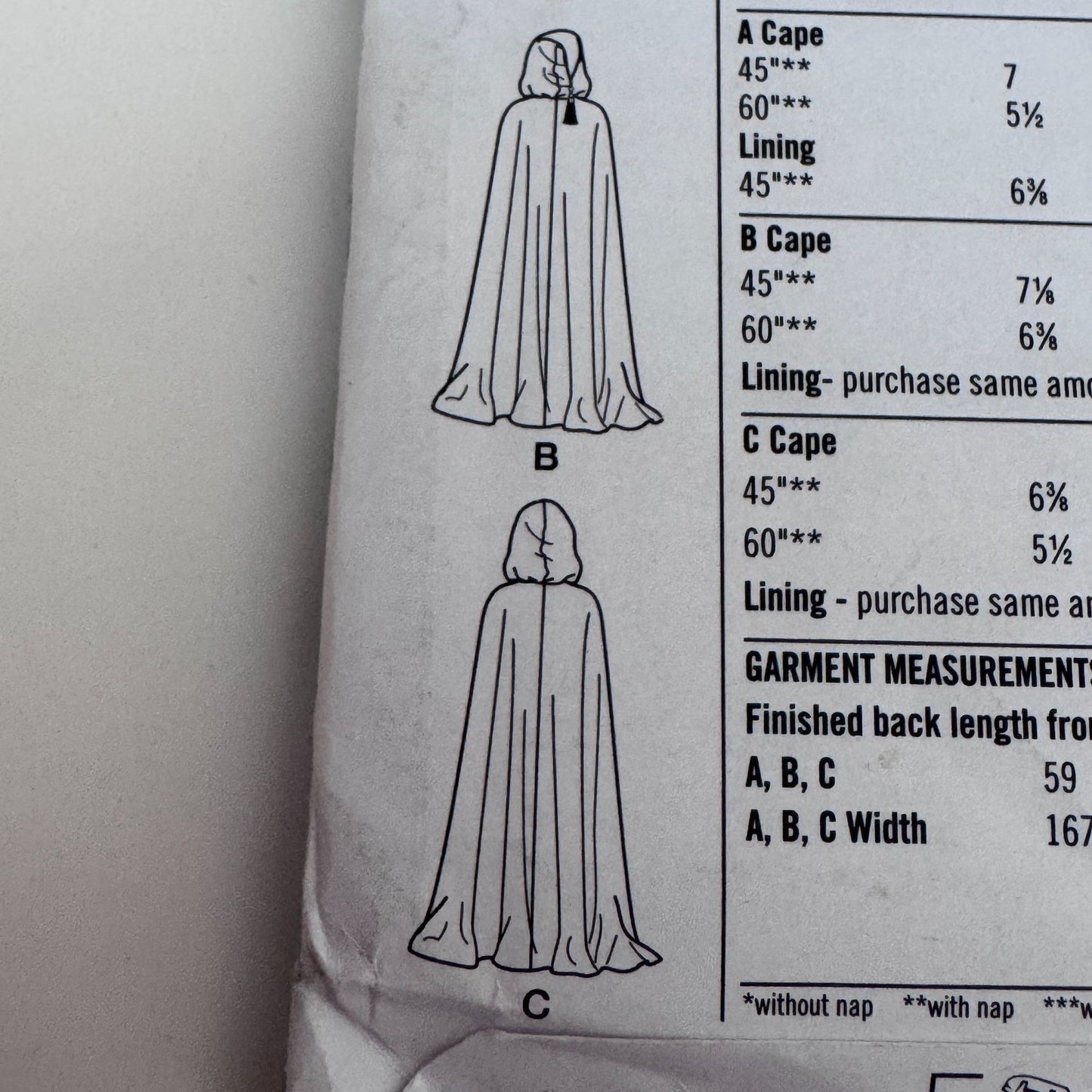 Simplicity Sewing Pattern 5794 Misses Costume Cape Cloak Fantasy Hooded 6-20 Uncut Halloween