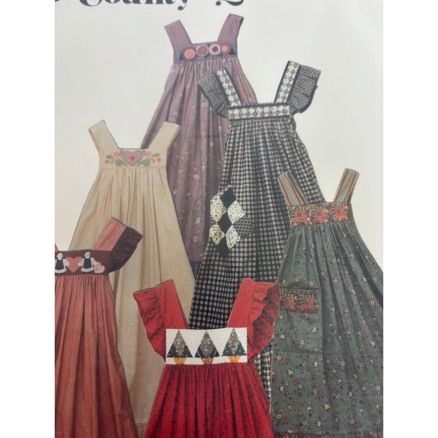 Osage County Quilt Factory Sewing Pattern Quilters Apron Jumper Uncut One Size