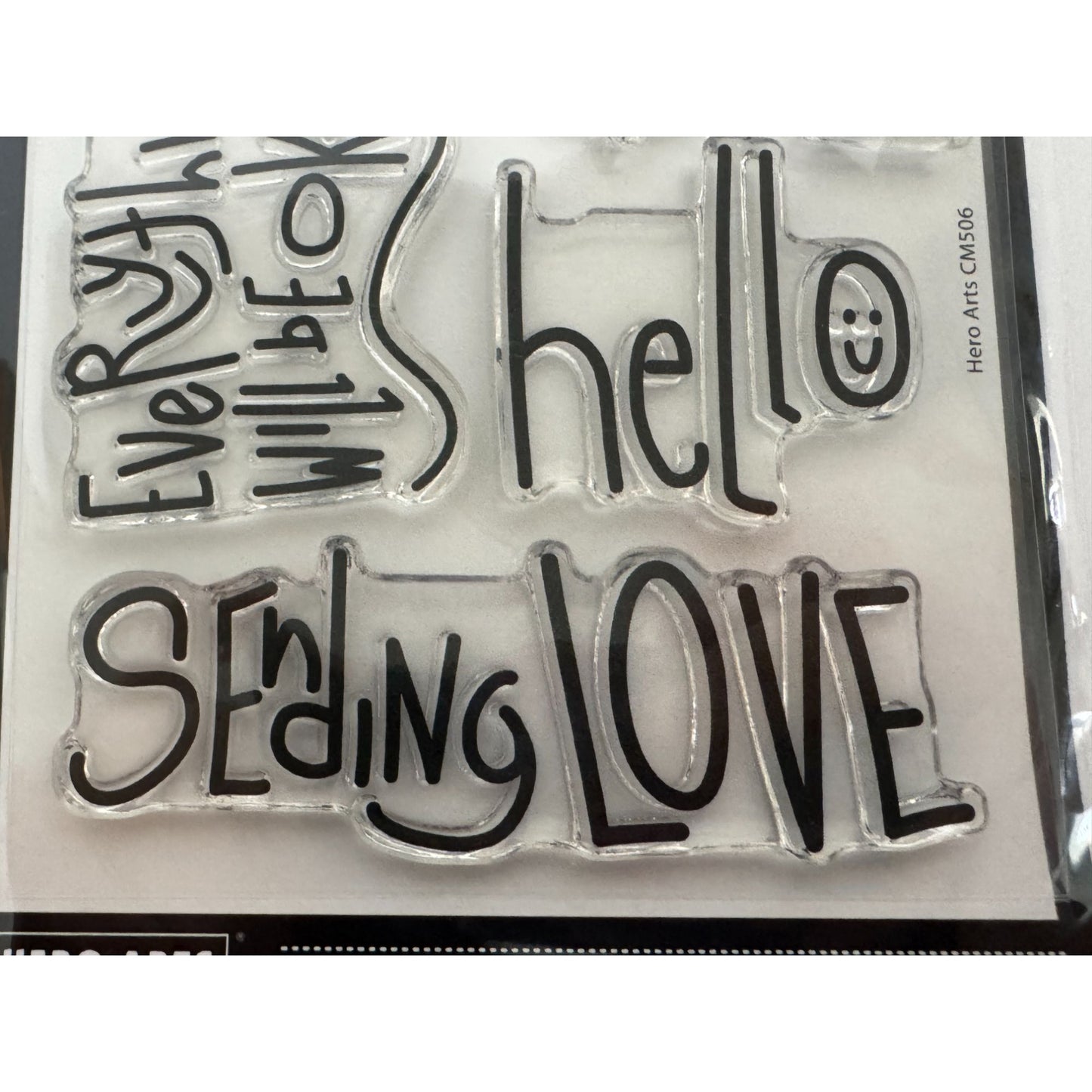Hero Arts Clear Stamp Set Handwritten Messages Crafting Cardmaking Sending Love