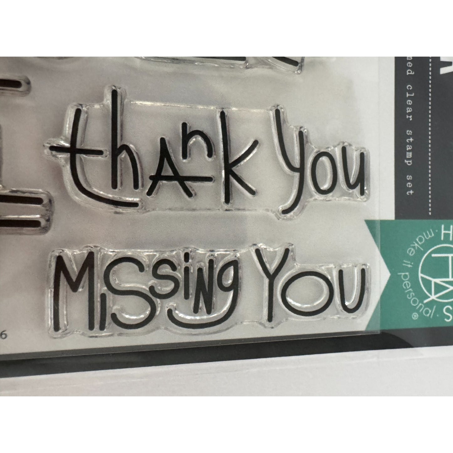 Hero Arts Clear Stamp Set Handwritten Messages Crafting Cardmaking Sending Love