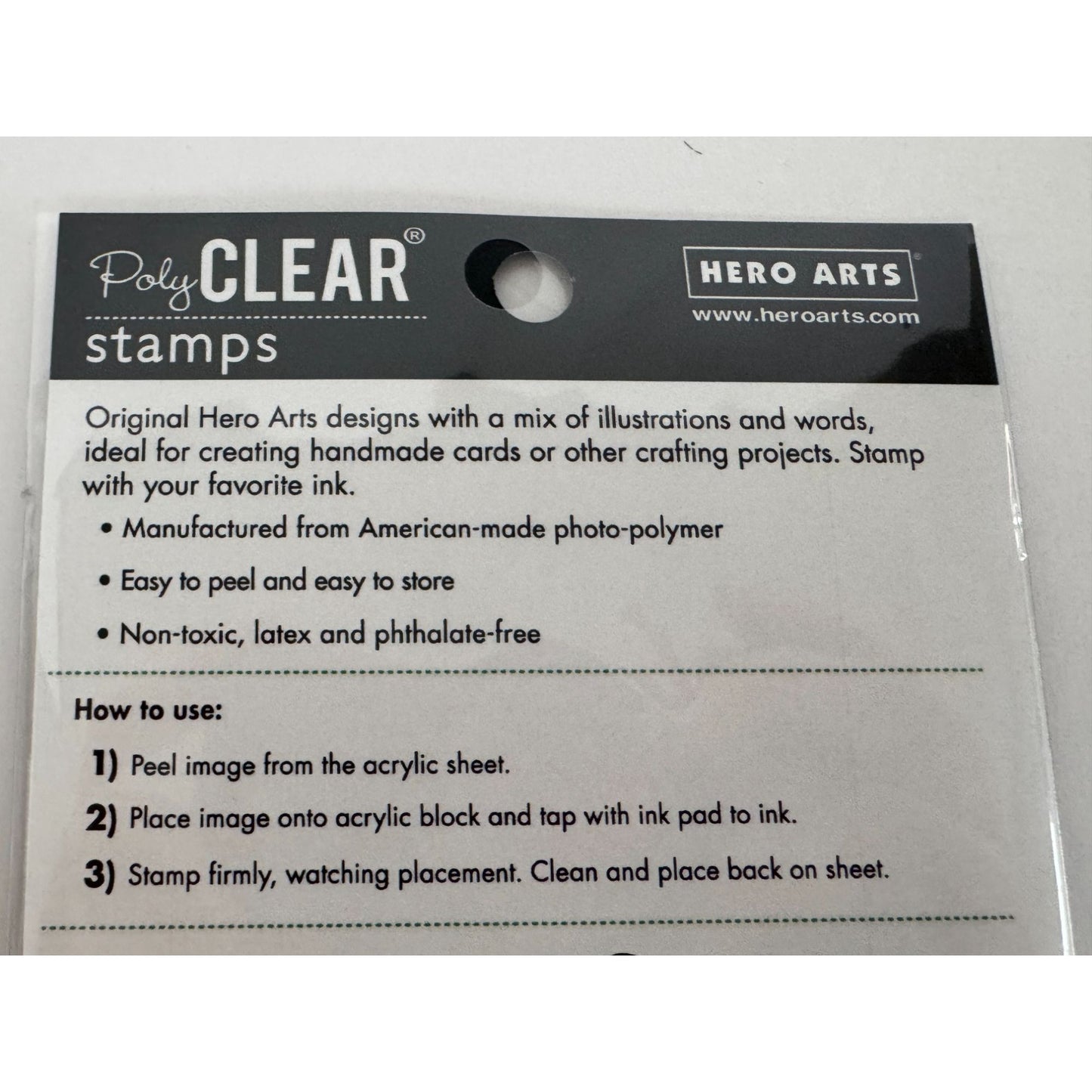 Hero Arts Clear Stamp Set Handwritten Messages Crafting Cardmaking Sending Love