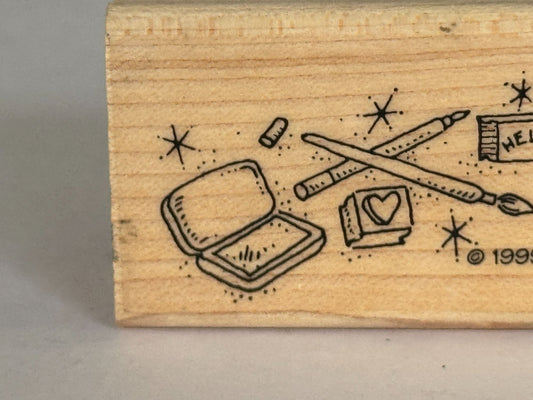 Stampin Up Rubber Stamp Craft Tools Scissors Artist Crafter Painter Card Making