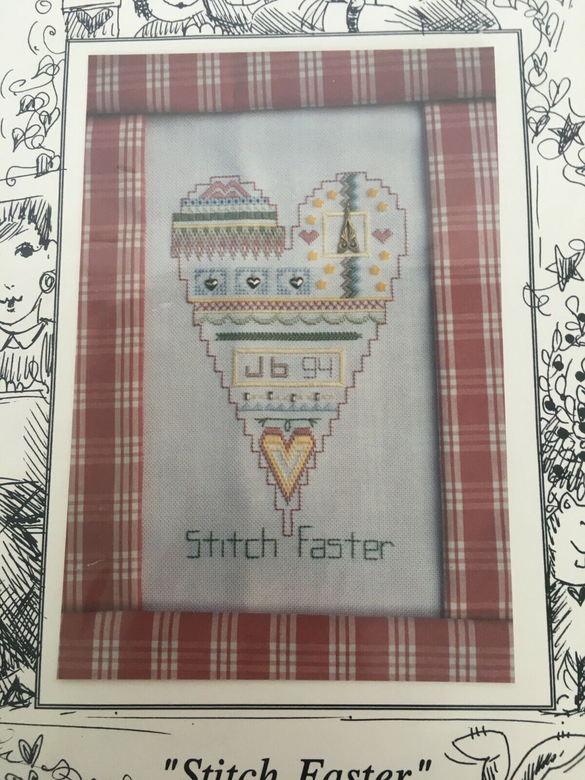 Mosey N Me Stitch Faster Pattern Heart Crafter Craft Room Decor Stitching Humor