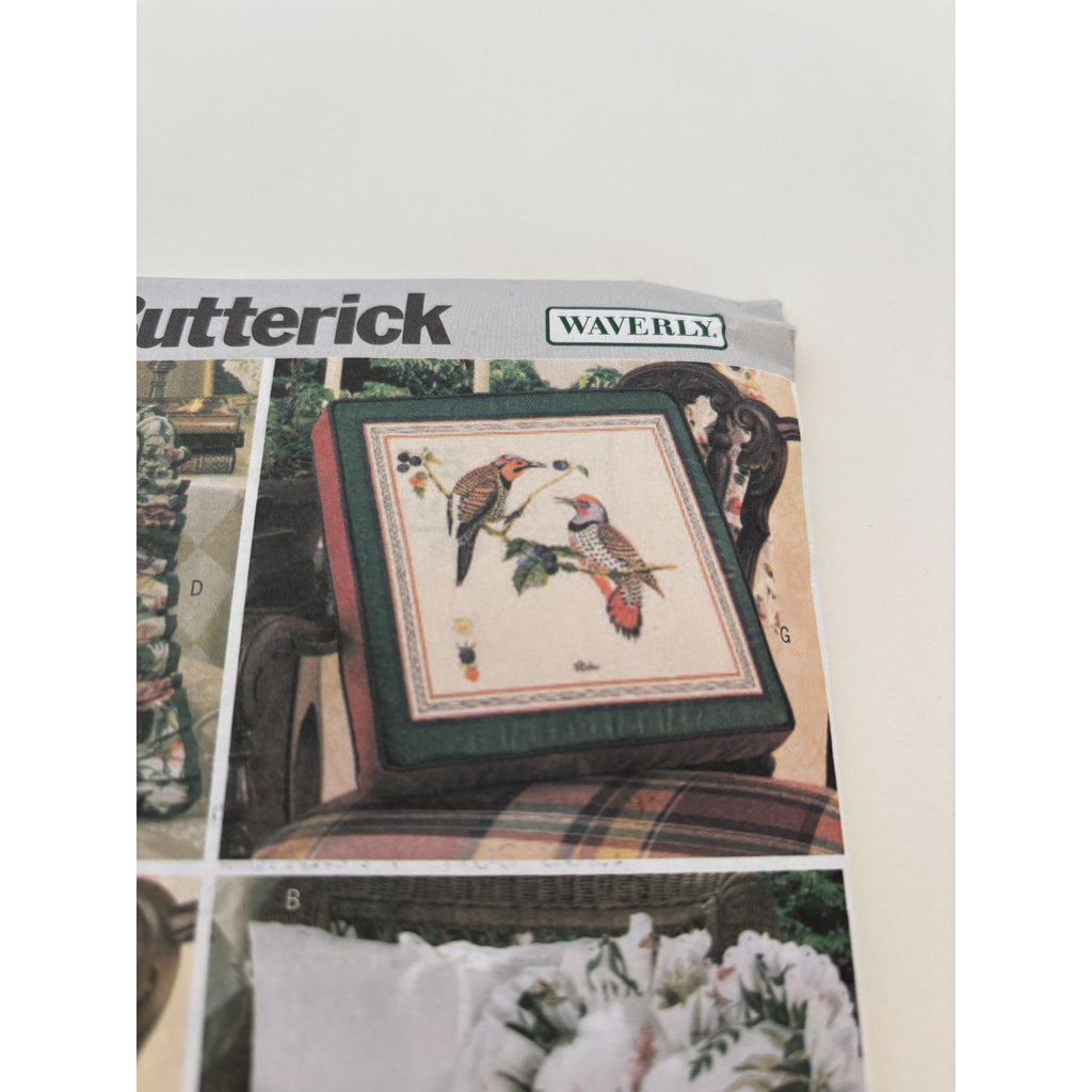 Butterick Sewing Pattern 3175 Waverly Easy to Do Pillows Home Decoration Uncut