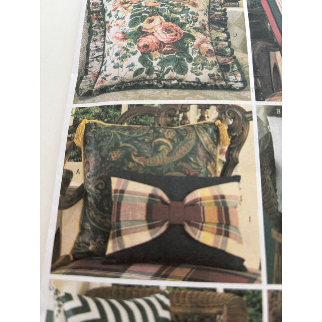 Butterick Sewing Pattern 3175 Waverly Easy to Do Pillows Home Decoration Uncut