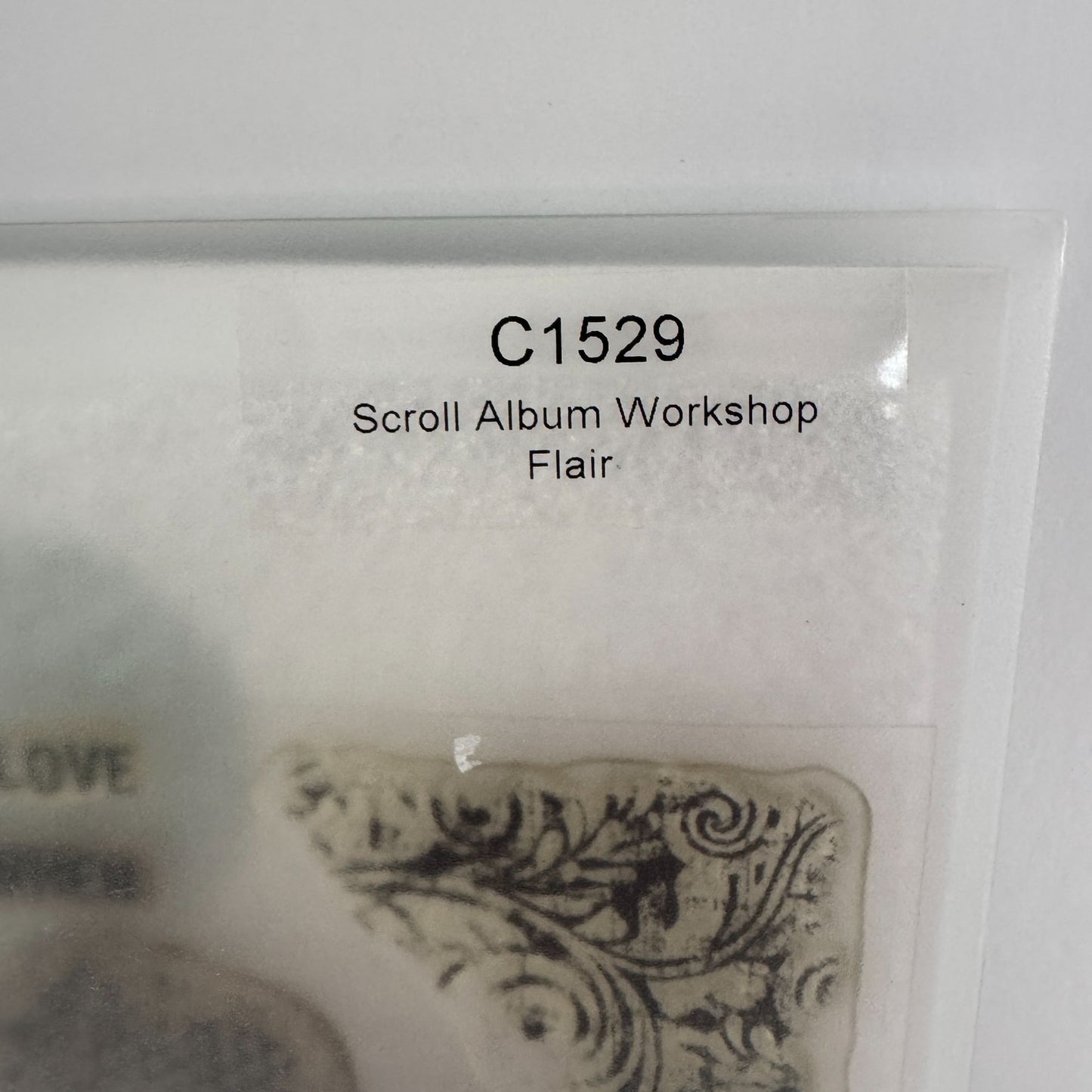 CTMH My Acrylix Acrylic Stamp Set Scroll Album Workshop Flair Family Love C1529