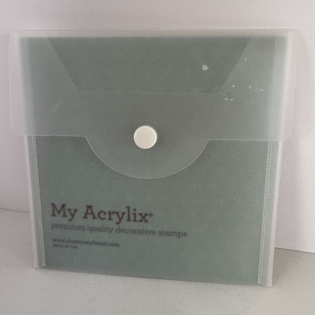 CTMH My Acrylix Acrylic Stamp Set Scroll Album Workshop Flair Family Love C1529