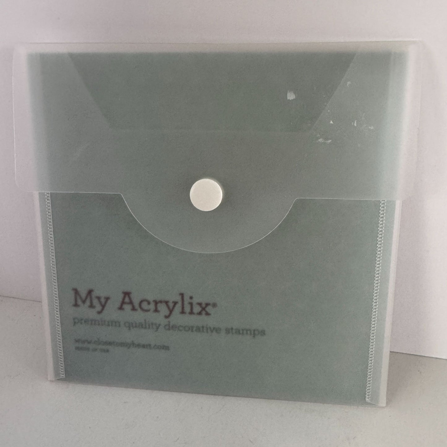 CTMH My Acrylix Acrylic Stamp Set Scroll Album Workshop Flair Family Love C1529