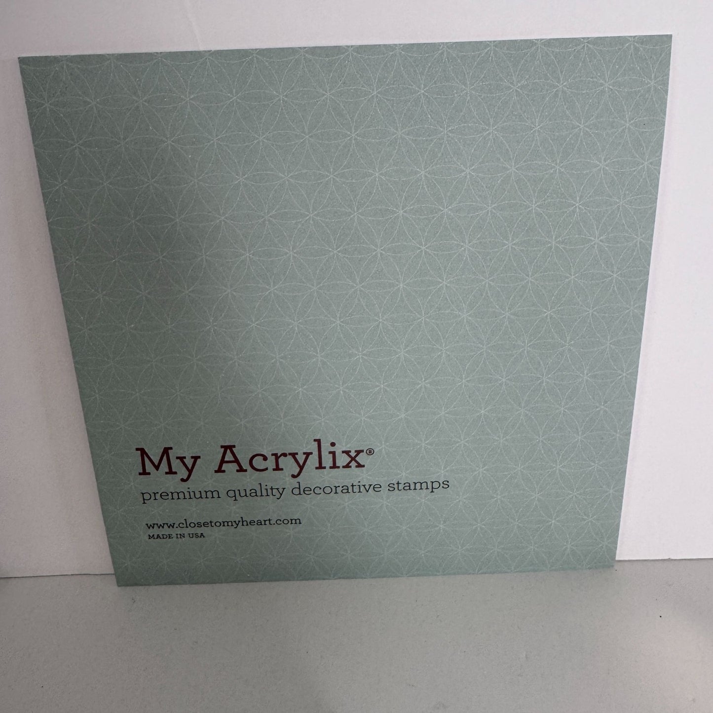 CTMH My Acrylix Acrylic Stamp Set Scroll Album Workshop Flair Family Love C1529