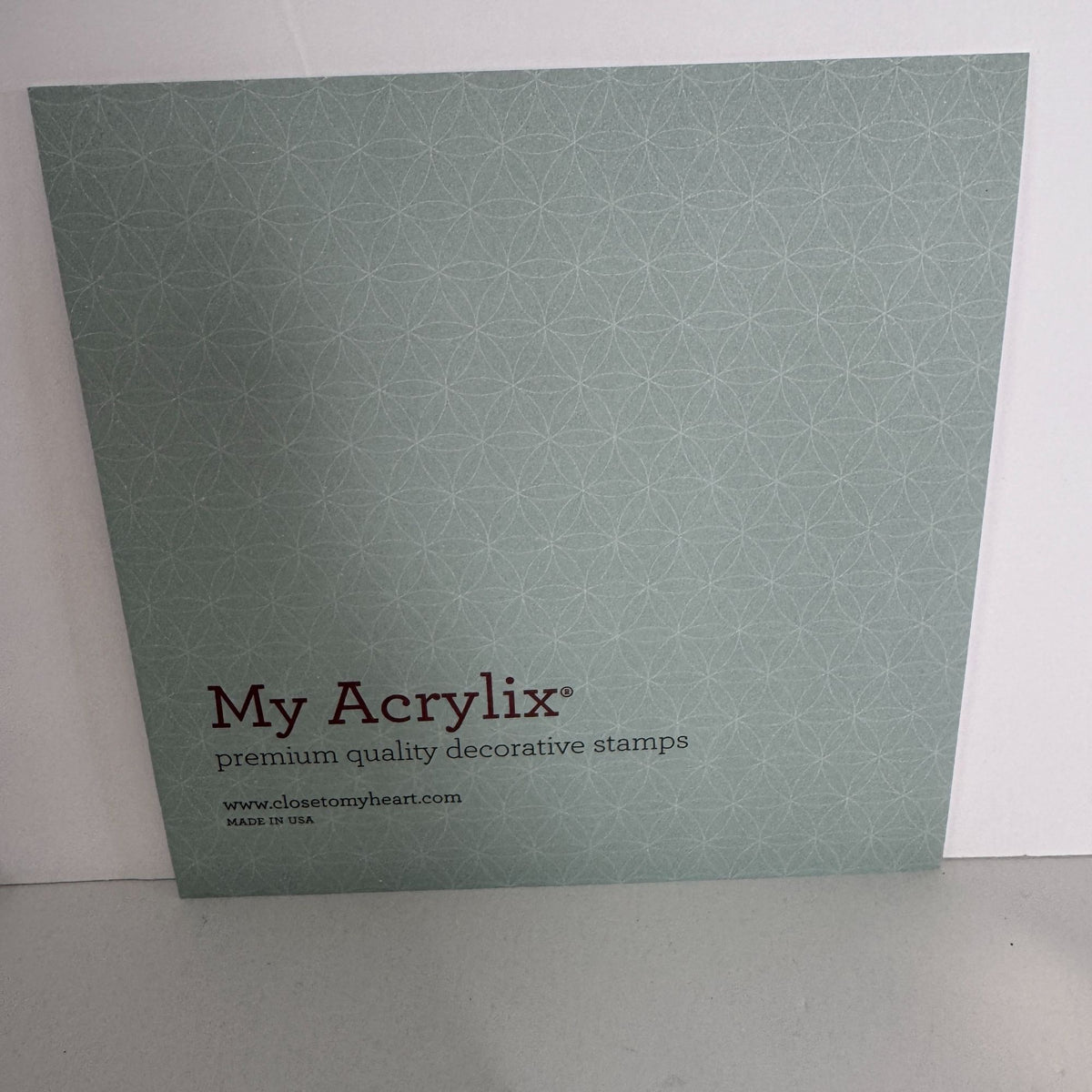 CTMH My Acrylix Acrylic Stamp Set Scroll Album Workshop Flair Family Love C1529