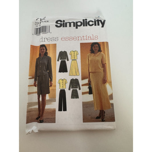 Simplicity Sewing Pattern 7182 Womens Top Skirt Pants Shorts Size 12-16 Uncut