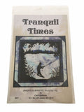 Tranquil Times Quilting Pattern Sunset Silhouette Fishing Fisherman Cabin Decor Summer Nature