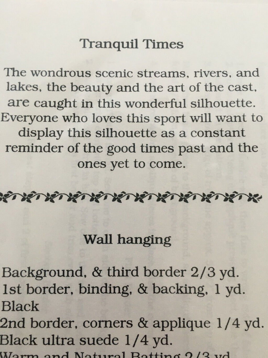 Tranquil Times Quilting Pattern Sunset Silhouette Fishing Fisherman Cabin Decor Summer Nature