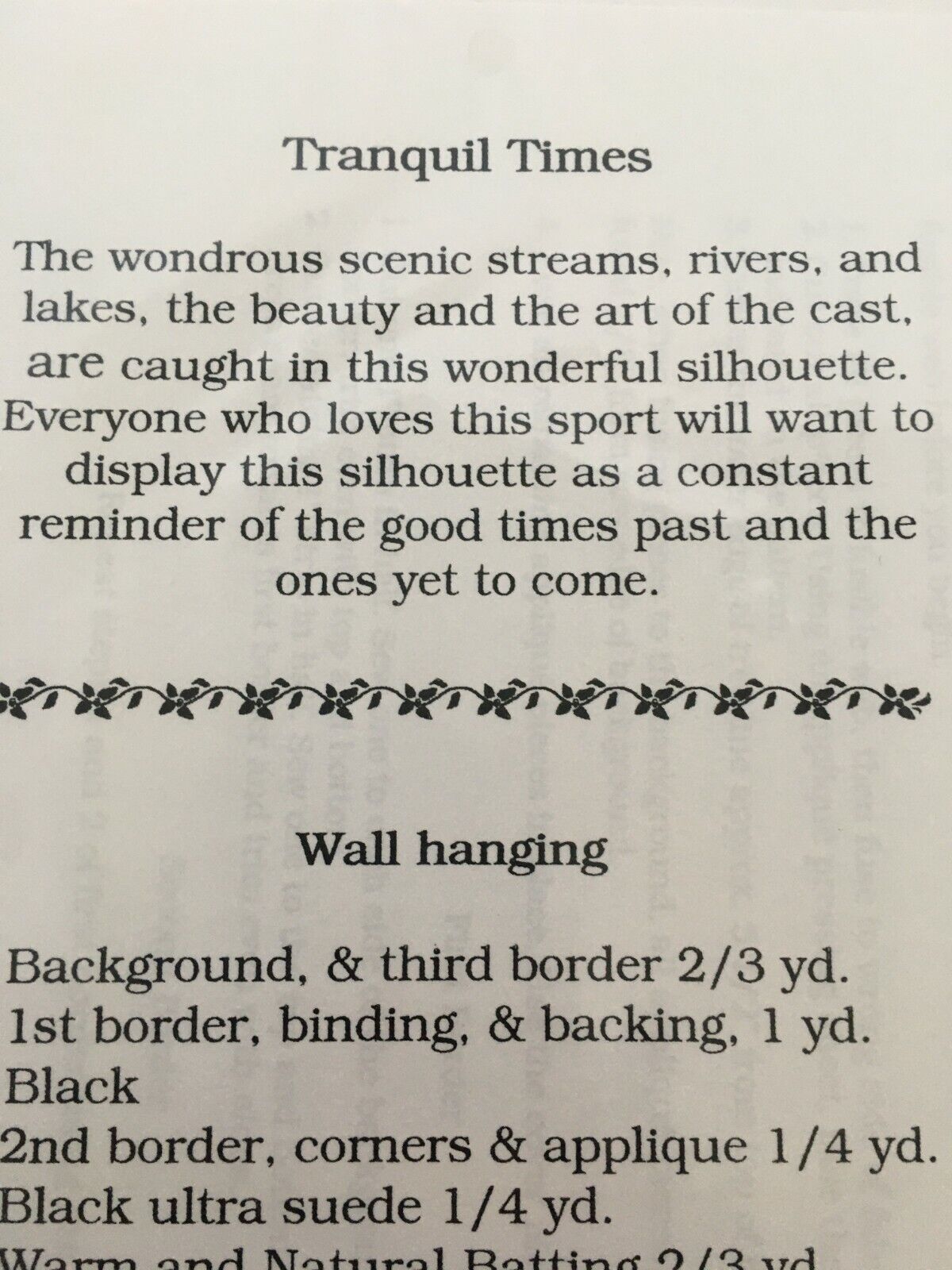 Tranquil Times Quilting Pattern Sunset Silhouette Fishing Fisherman Cabin Decor Summer Nature