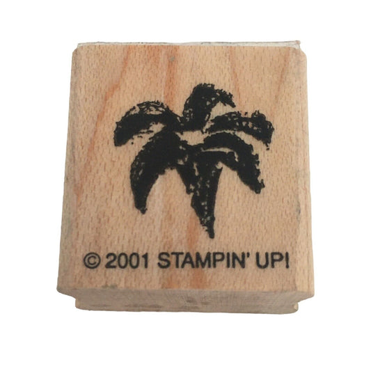 Stampin Up Mounted Rubber Stamp Lily Flower Watercolor Mini Floral Craft Stamp