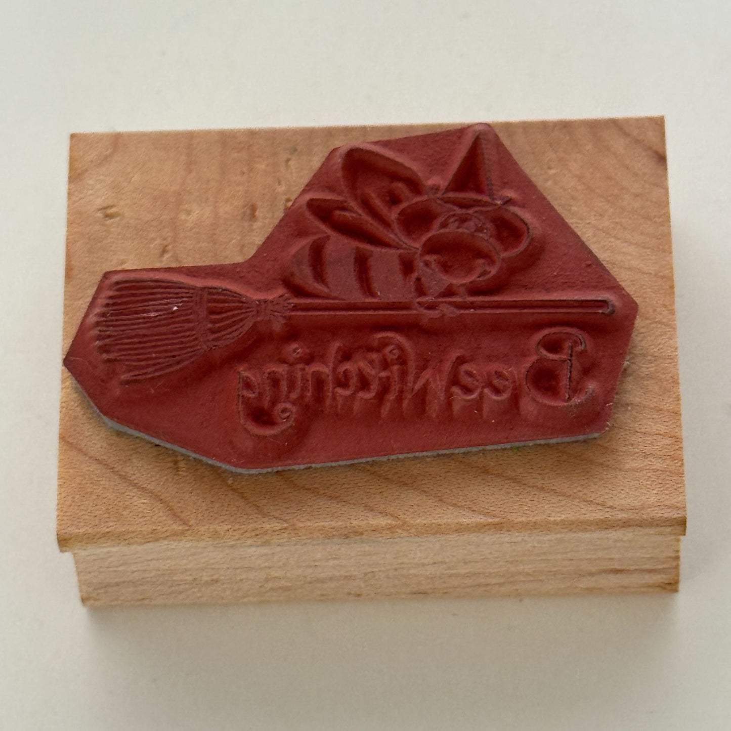 Great Impressions Rubber Stamp BeeWitching Halloween Bee Witch Pun Funny Fall