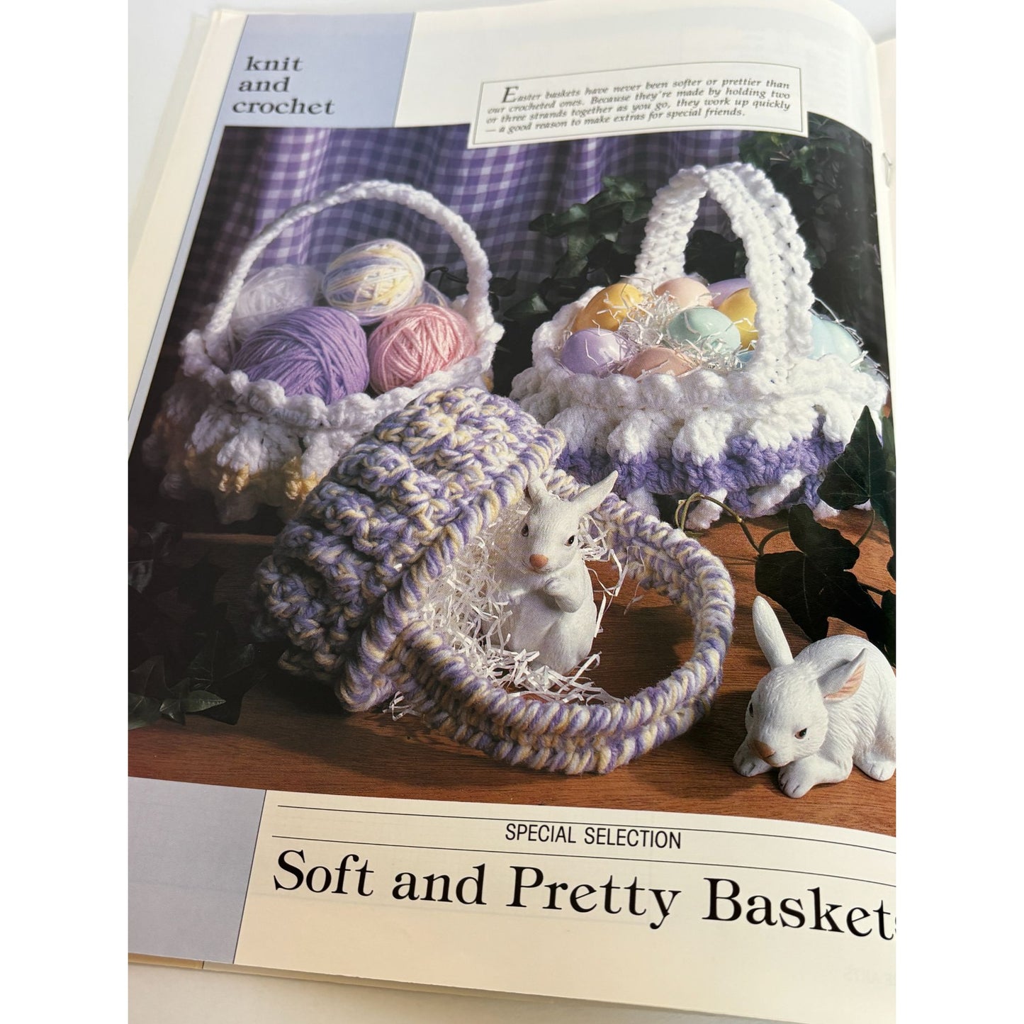 Leisure Arts Magazine April 1993 Cross Stitch Praying Hands Knit Crochet Pattern