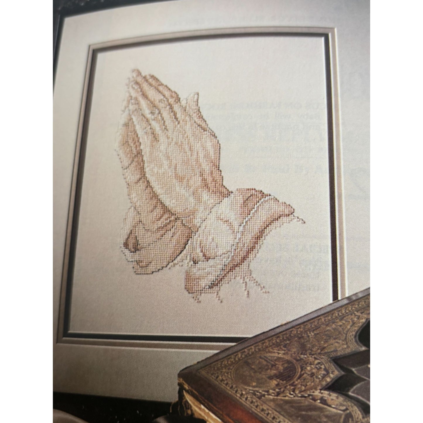 Leisure Arts Magazine April 1993 Cross Stitch Praying Hands Knit Crochet Pattern