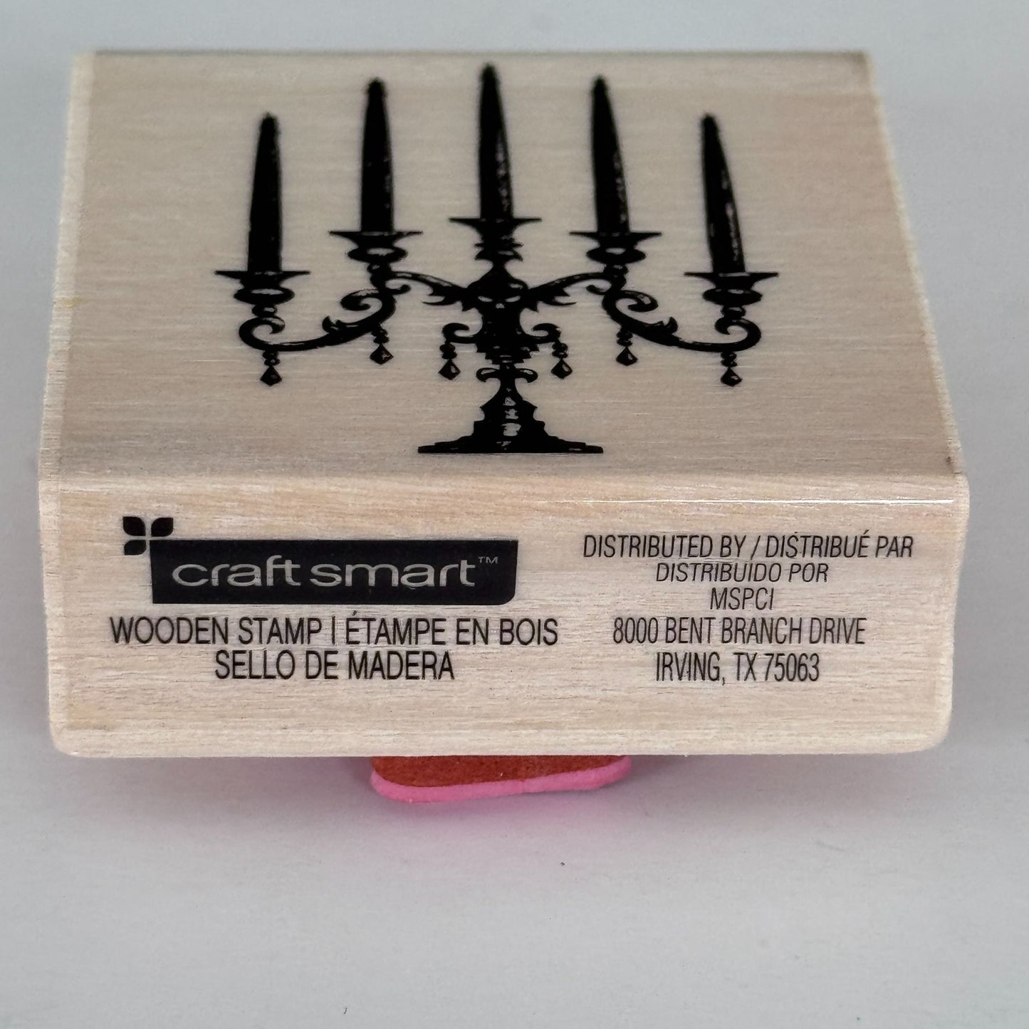 Craft Smart Rubber Stamp Candelabra Candlesticks Gothic Decor Elegant Lighting Paper Crafts Scrapbooking