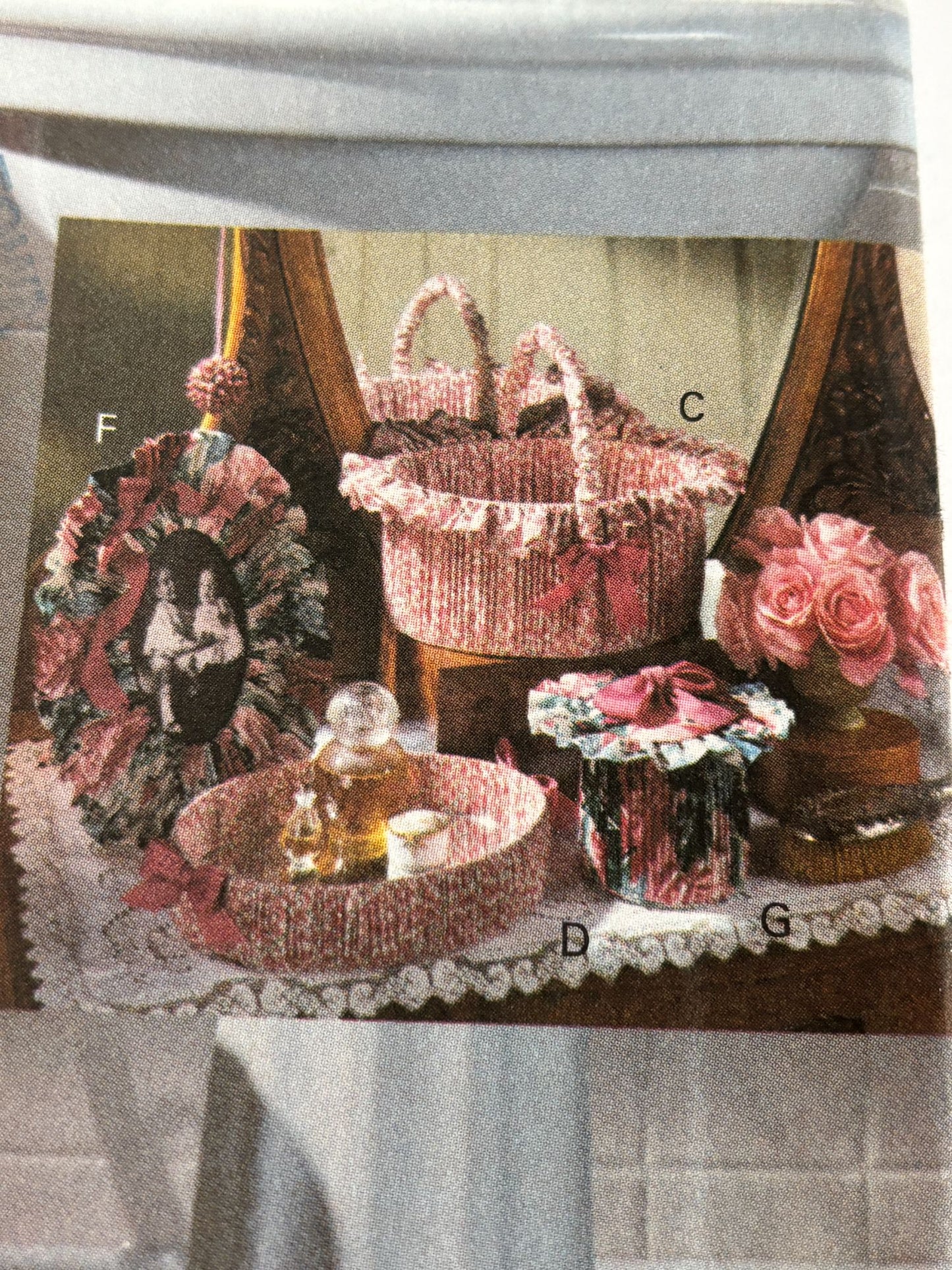 Vogue Sewing Pattern 8306 Bathroom Home Decor Tissue Box Cover Interior Design
