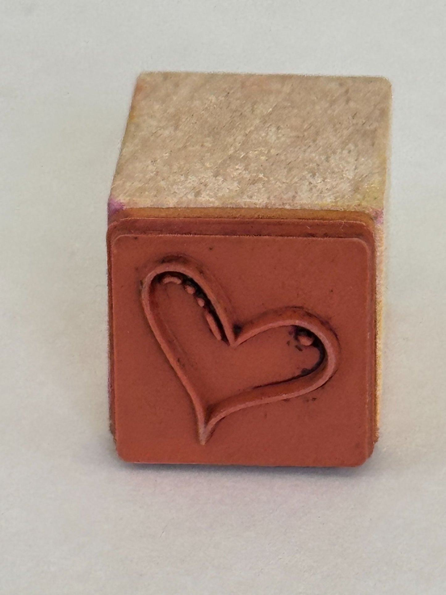 Small Heart Rubber Stamp Valentines Day Card Making Love Anniversary Crafting