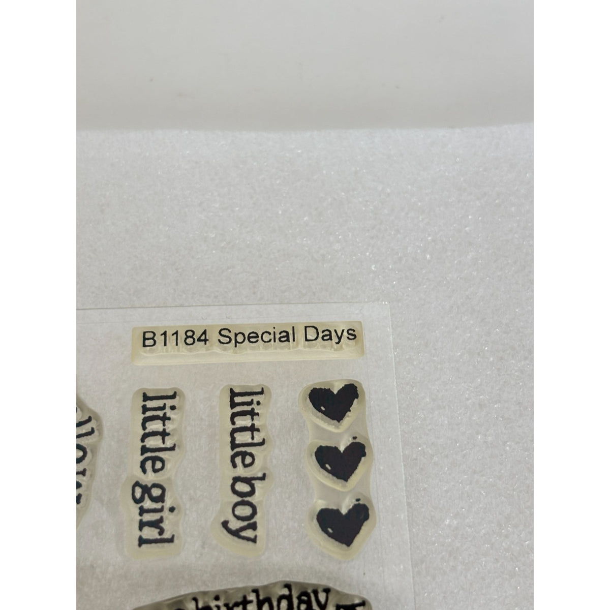 CTMH Clear Stamp Set Special Days Birthday Holiday Anniversary Card Making B1184 Acrylic Halloween