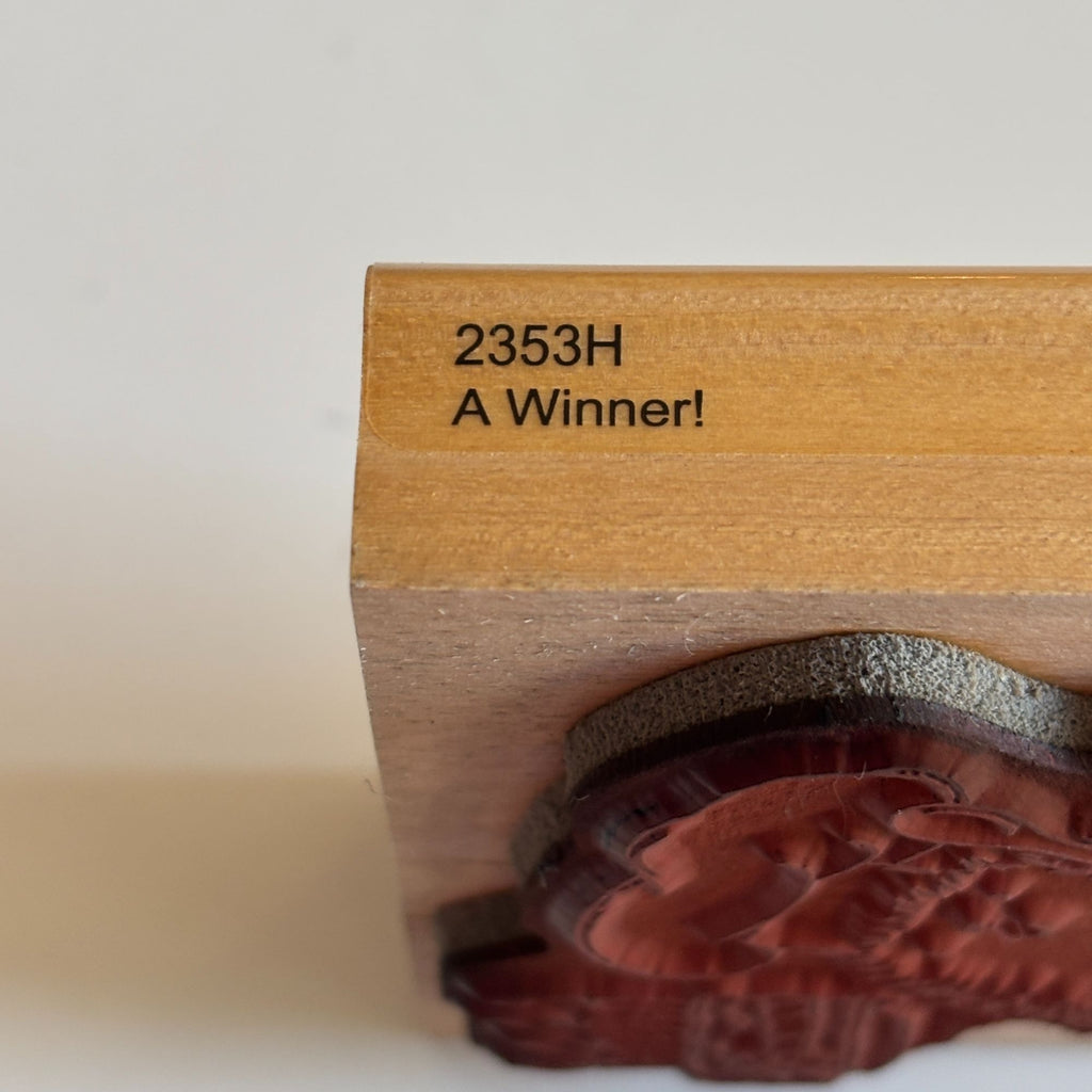 Penny Black Rubber Stamp A Winner Hedgehog Baker Birthday Card Making Cake 2353H