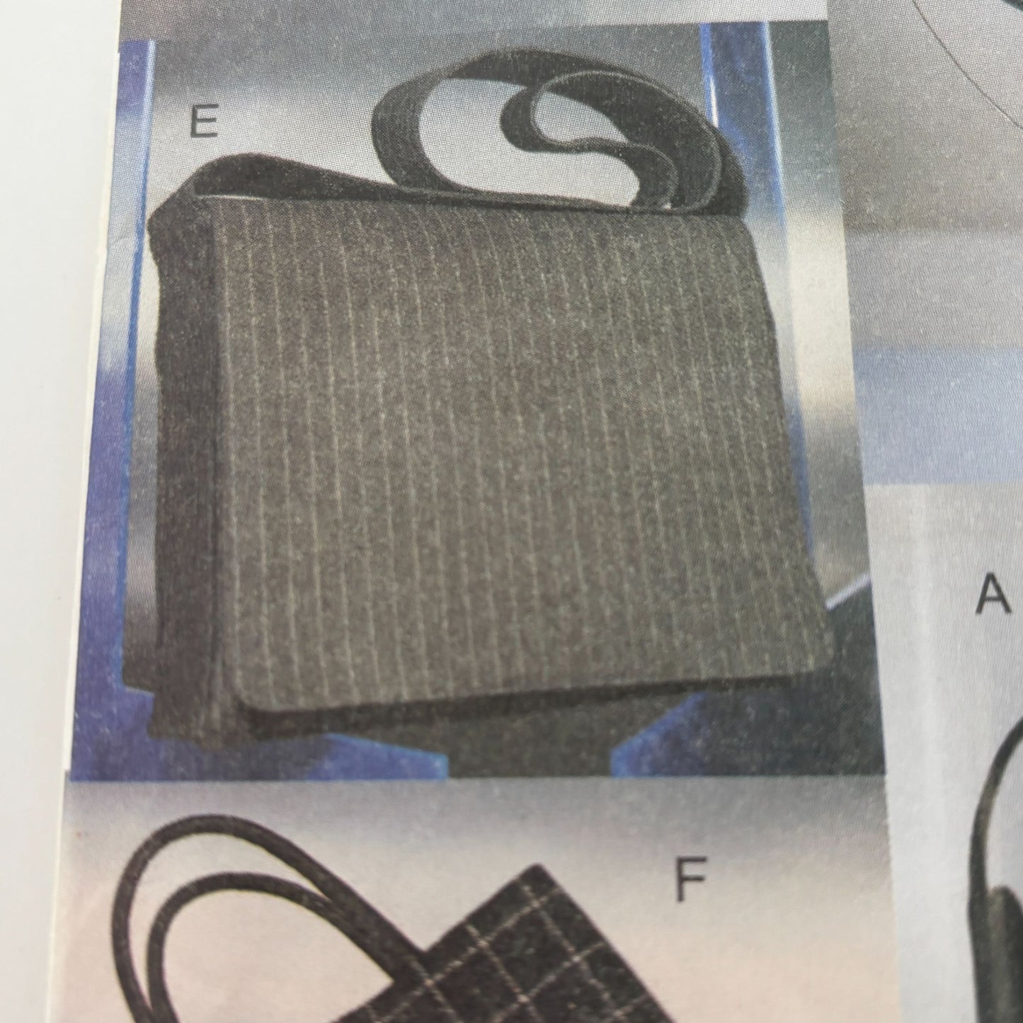 Vogue Sewing Pattern 7328 Fall Handbags Purse Work Accessory Accessories Uncut