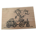 Stampendous Rubber Stamp Cow Farm Cowlik Tractor Hay There Pun Funny Card Making