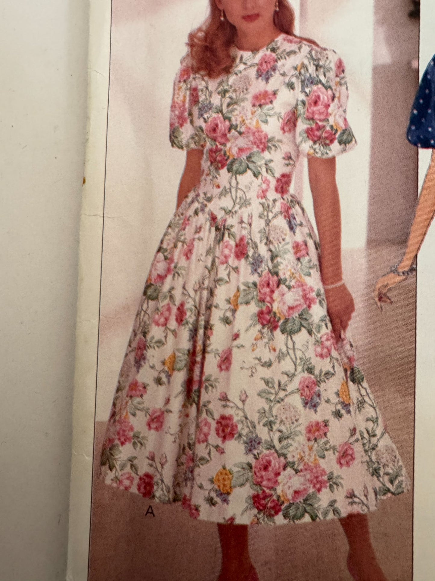 Butterick Sewing Pattern 4550 Dress Easy Back Zipper Dropped Waist Bodice 6 8 10