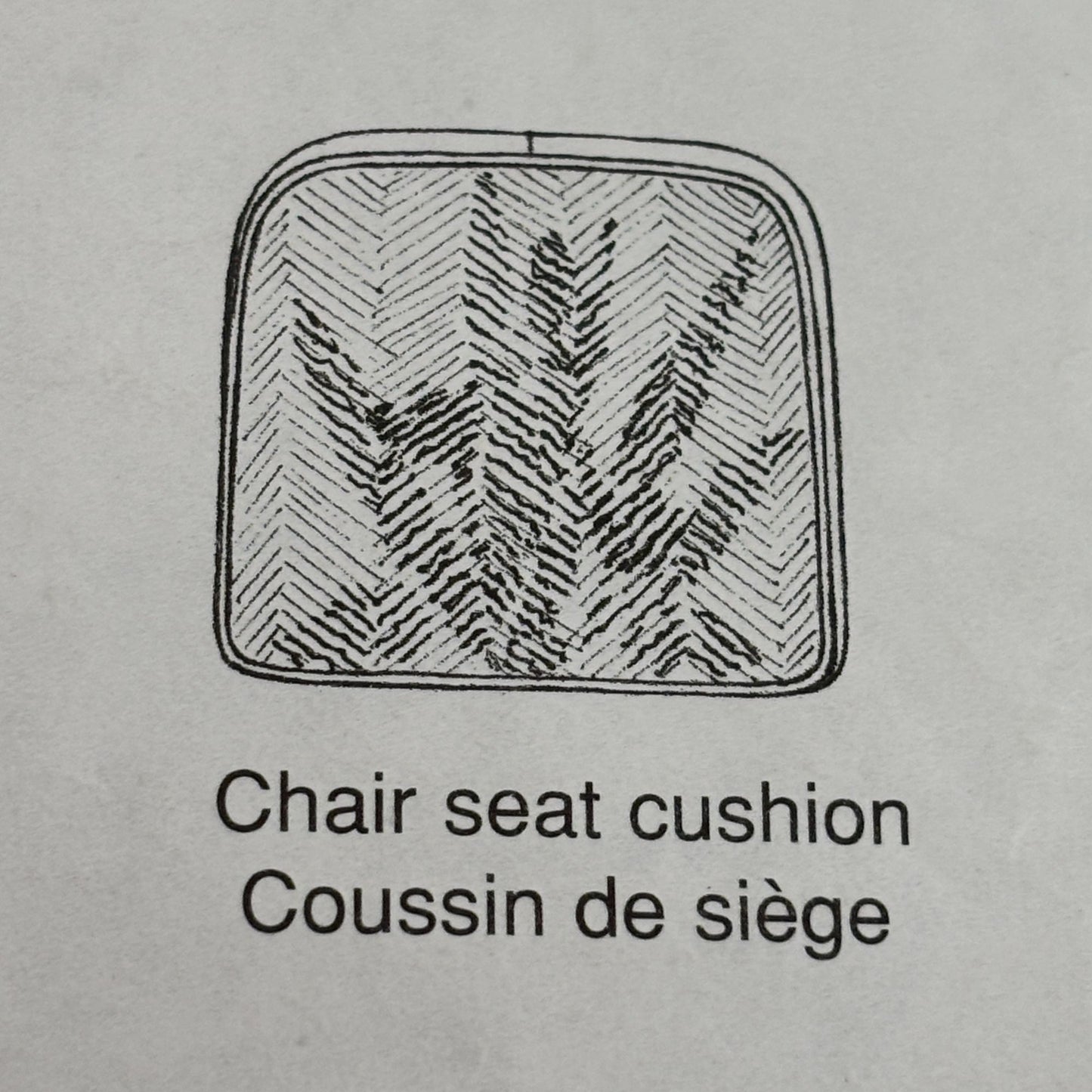 McCalls Home Decorating Sewing Pattern 2162 Faux Chenille Chair Cushion Home UC