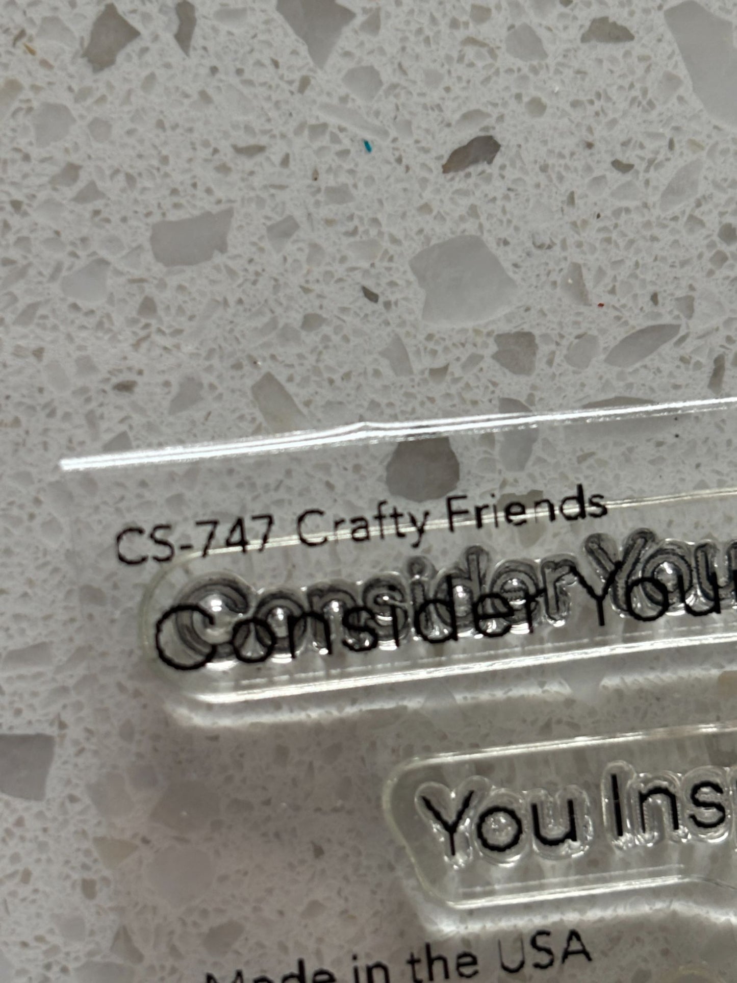 My Favorite Things Acrylic Clear Stamps Crafty Friends Card Making Card Maker