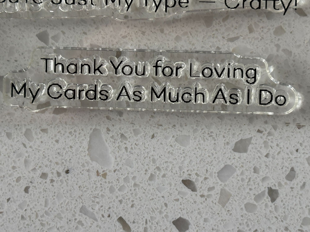 My Favorite Things Acrylic Clear Stamps Crafty Friends Card Making Card Maker