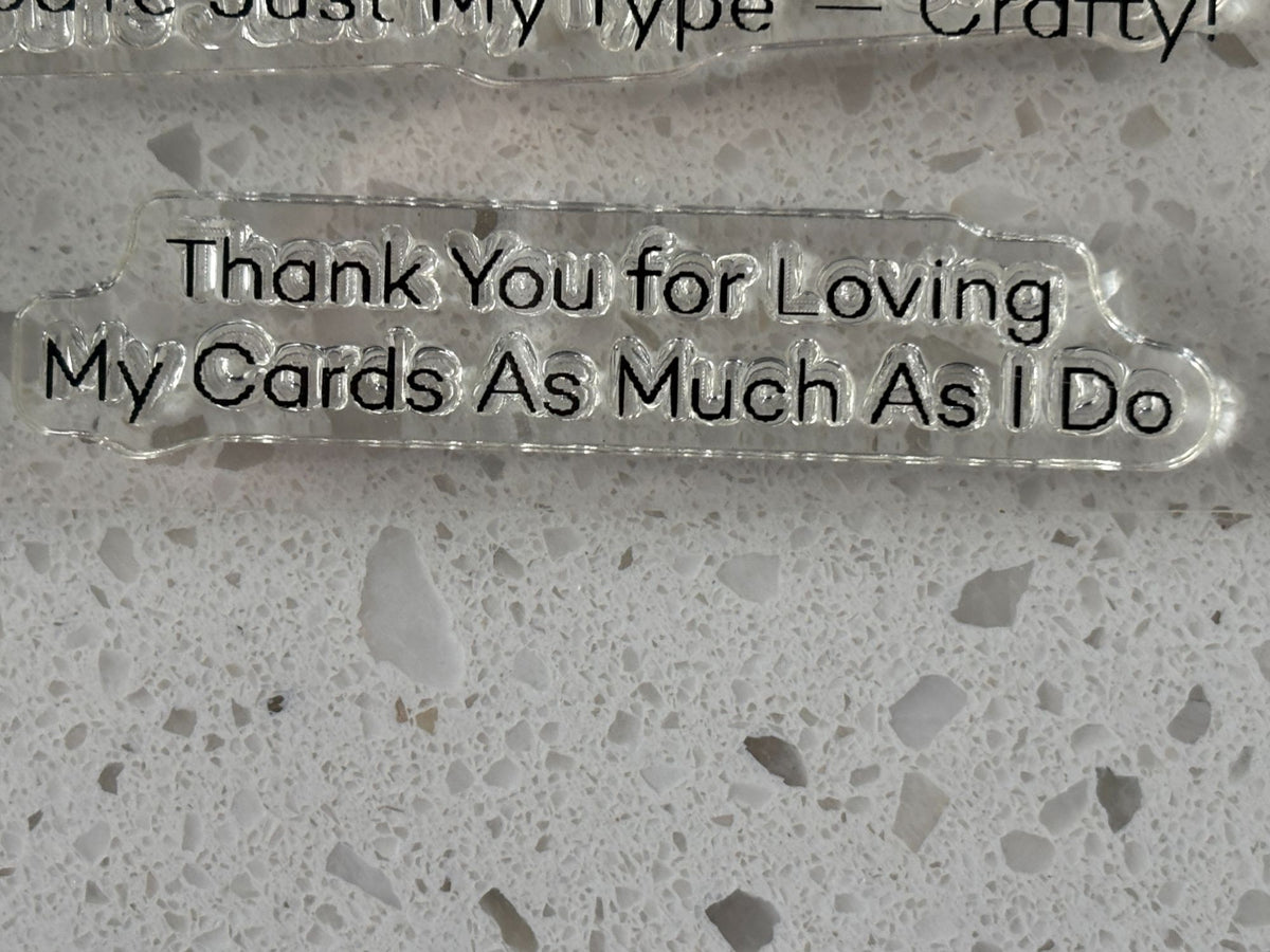 My Favorite Things Acrylic Clear Stamps Crafty Friends Card Making Card Maker