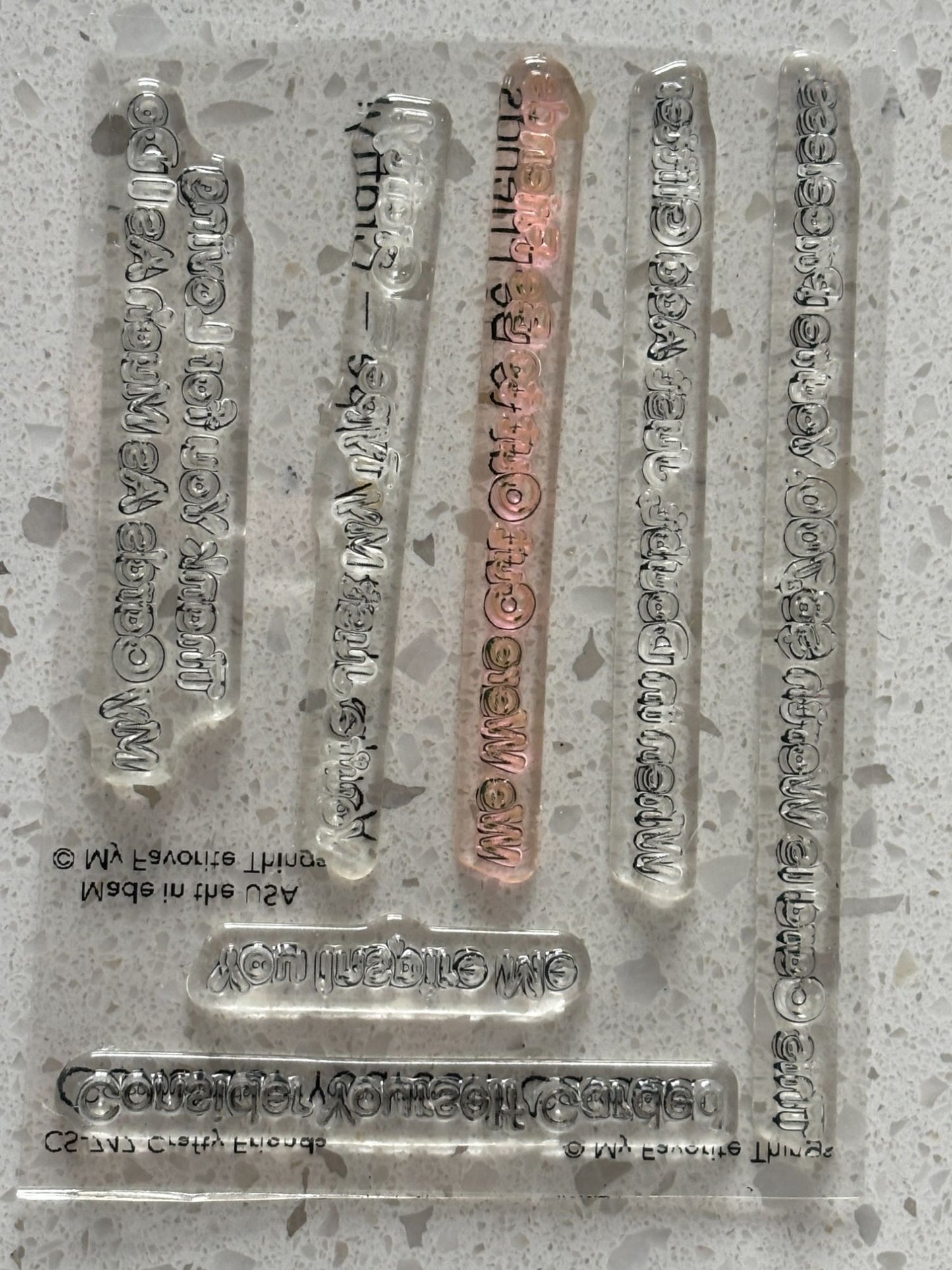 My Favorite Things Acrylic Clear Stamps Crafty Friends Card Making Card Maker