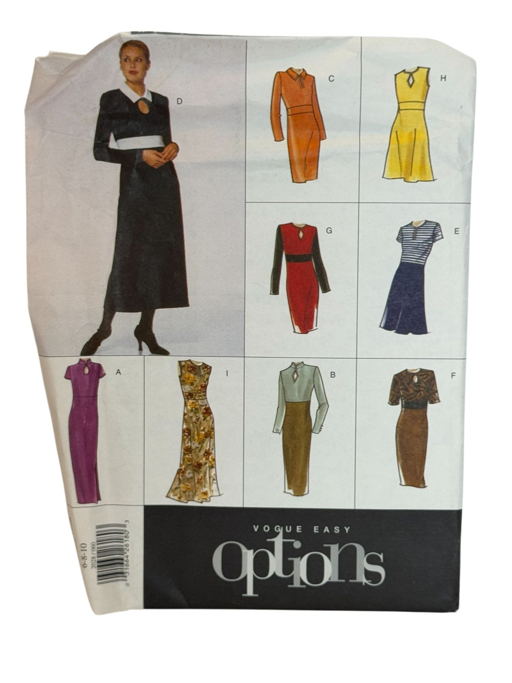 Vogue Sewing Pattern 2028 Career Dress Easy Options Length Sleeve Options 6 8 10
