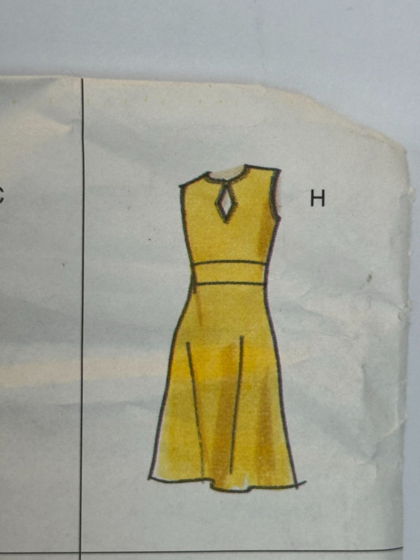 Vogue Sewing Pattern 2028 Career Dress Easy Options Length Sleeve Options 6 8 10