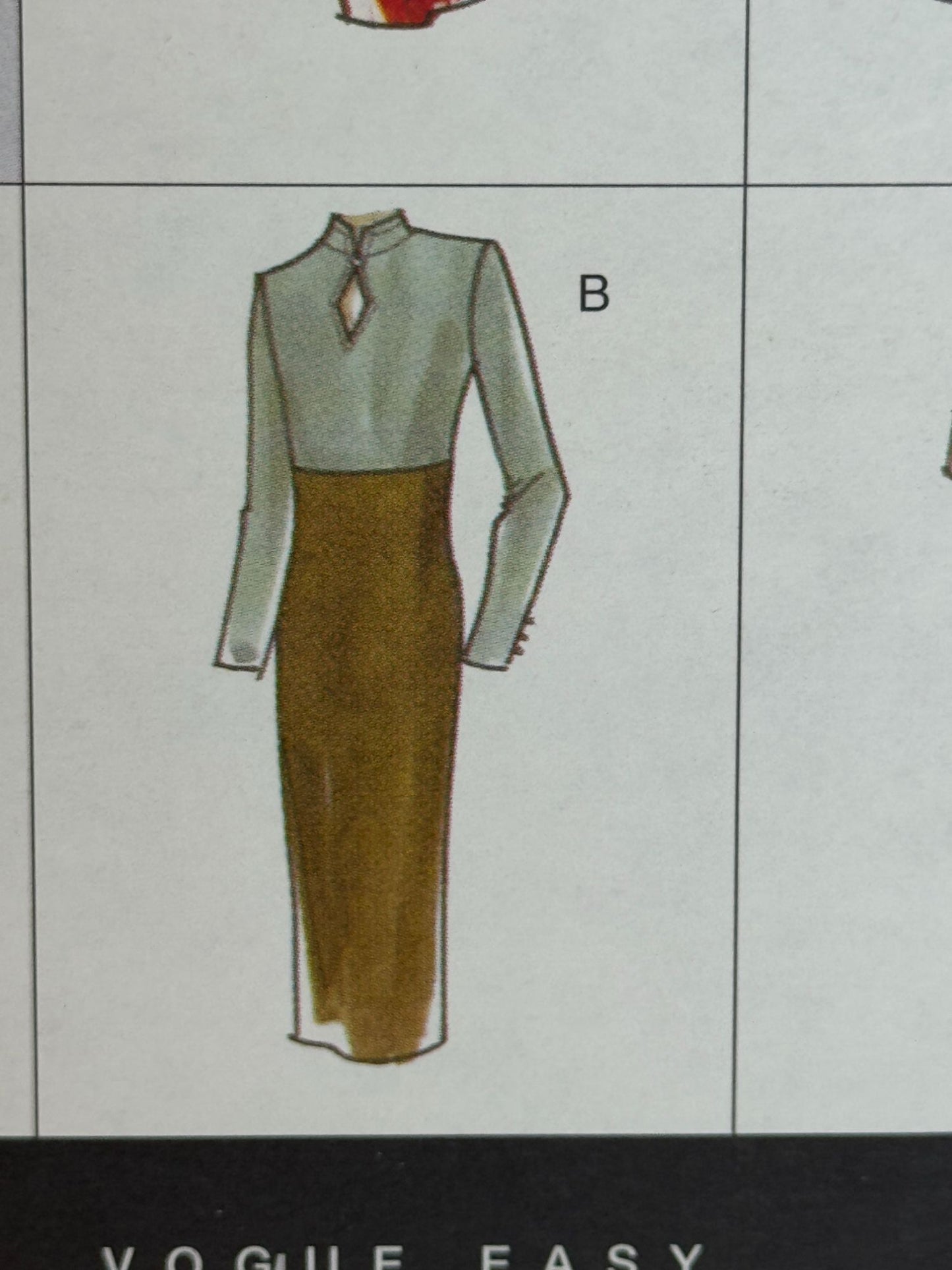 Vogue Sewing Pattern 2028 Career Dress Easy Options Length Sleeve Options 6 8 10