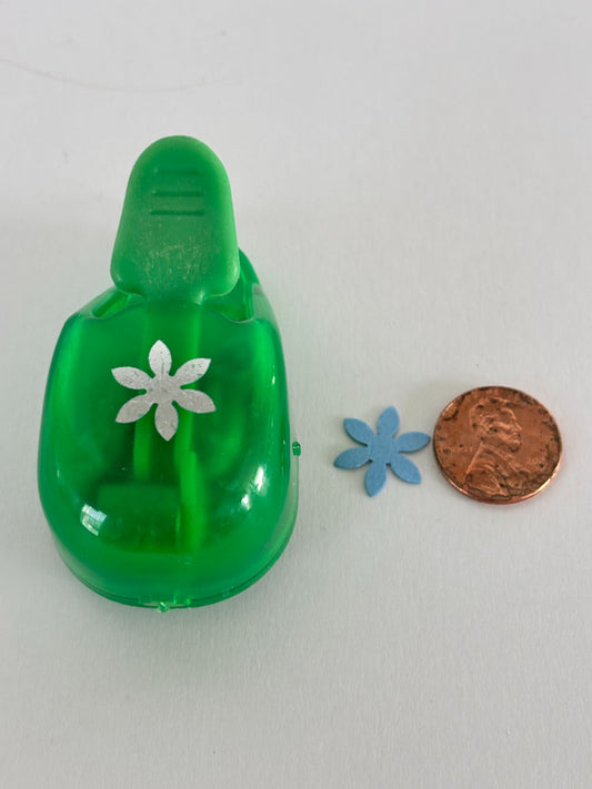 EK Success Mini Craft Paper Punch Flower Design Spring Card Making Scrapbooking