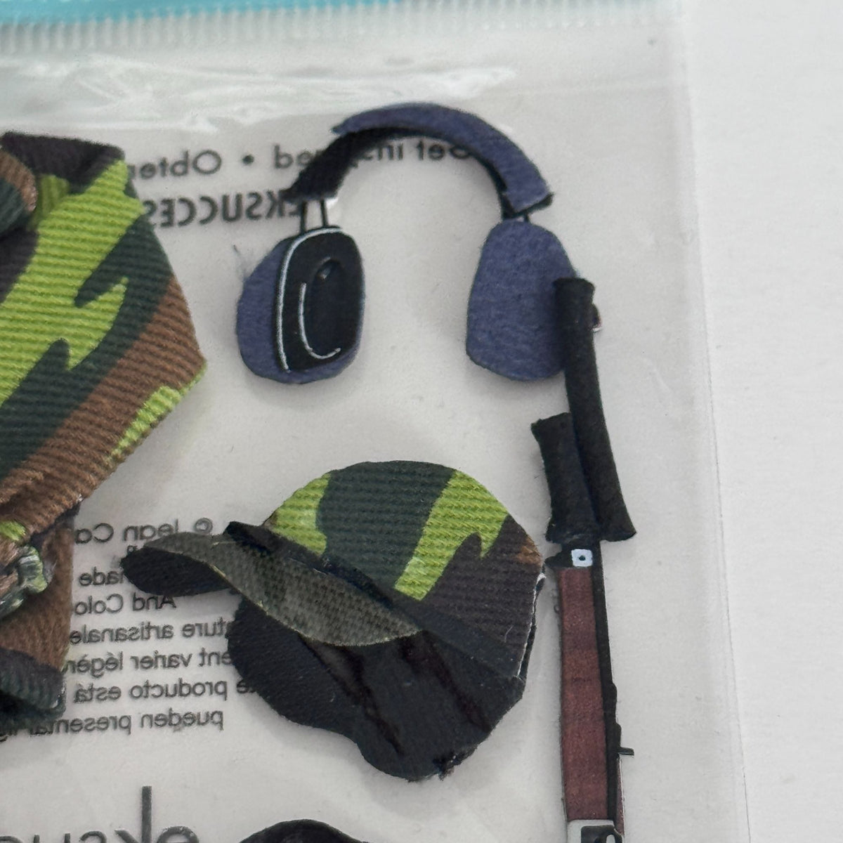 Jolees Boutique Dimensional Stickers Hunting Gear Camouflage Jacket Boots Fathers Day Cardmaking Embellishments Craft
